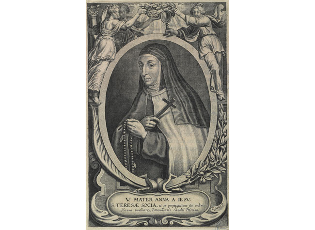 Cornelis Galle, Retrato de Ana de Jesús. BNE IH/433/2