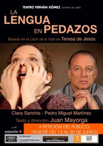 cartel de la lengua en pedazos