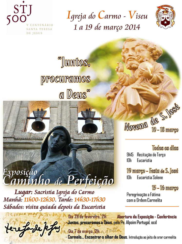 Cartaz novena S  José e Teresa-