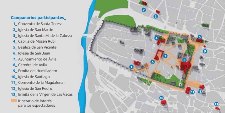 concierto de campanas -iglesias participantes 2014